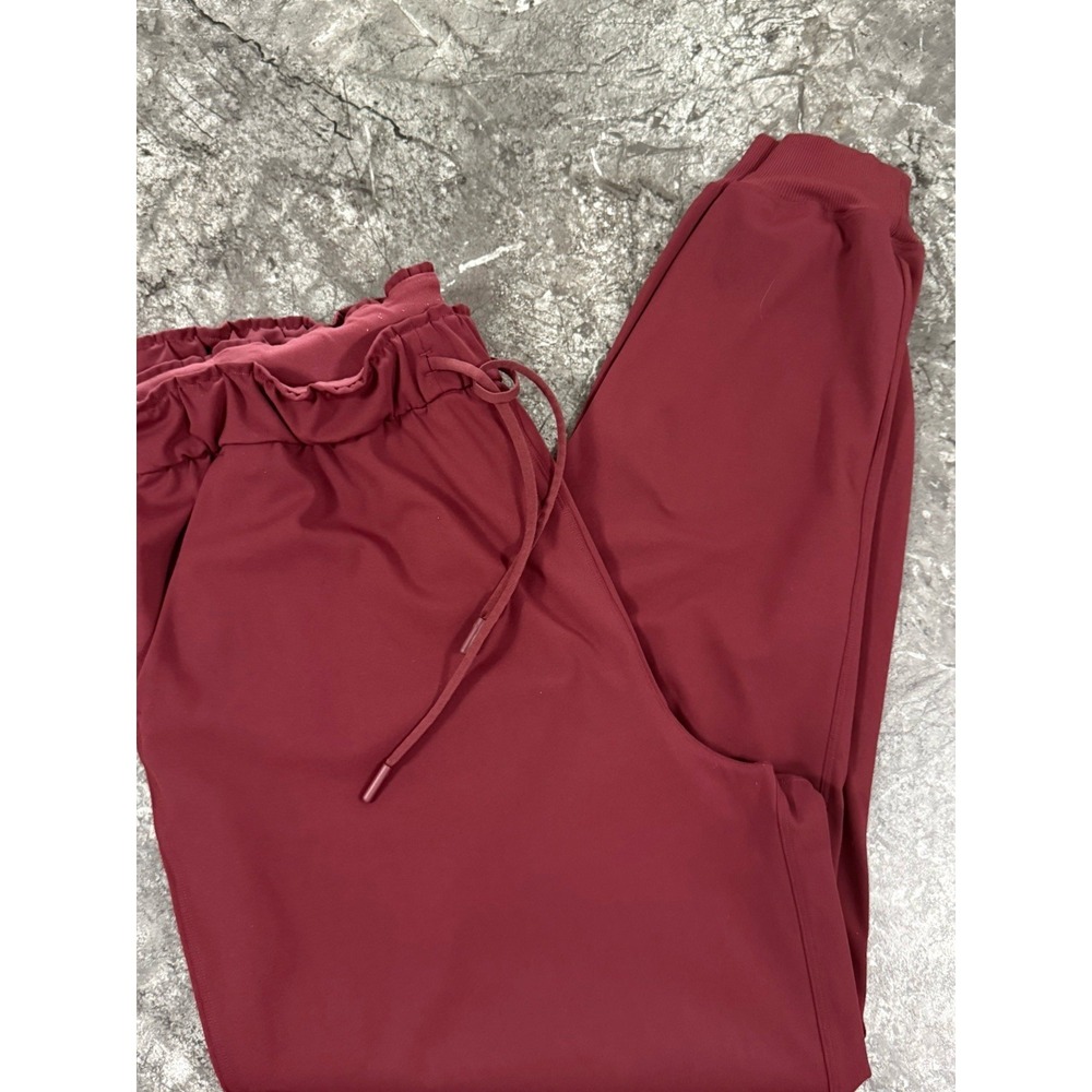 Lululemon Womens Stretch High-Rise Jogger Full Length Athleisure Red Merlot 12 - Picture 11 of 15